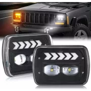 Far F.TIP 11-OFF ROAD: 7&quot;/45W / 5X7 (inch)/12V-24V/2700LM/ IP 67 Rezistent la apa, Semnalizare Dinamica