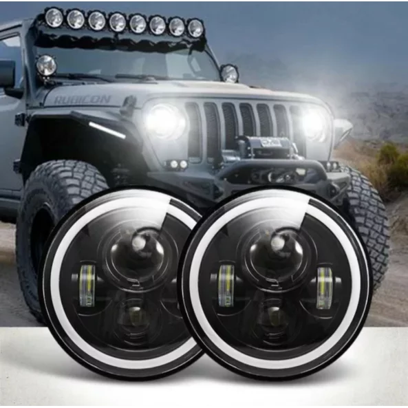 Far F.TIP 4-OFF ROAD: 7&quot;/75W / 12V-24V /10.000LM /IP 68 Rezistent la apa