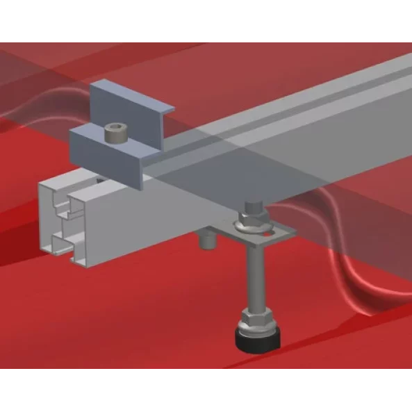 10KW (10.2KW) háromfázisú, ON-GRID fotovoltaikus napelem rendszer 25 db LONGI 410W fotovoltaikus panellel bádogtetőre rögzítve