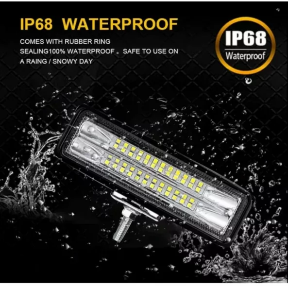 Proiector LED P.TIP 6-OFF ROAD: 6&quot;(150mm)/72W /12V-24V/4.000 LM/ IP 68 Rezistent la apa