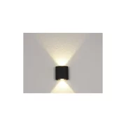 Aplica LED neagra de exterior 2W lumina rece