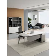 Masă birou cu dulap lateral ,design modern și elegant ,calitate premium , dimensiuni 2000*1400*750