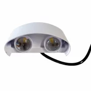 Aplica LED alba de exterior 4W lumina rece