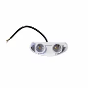 Aplica LED alba de exterior 4W lumina rece