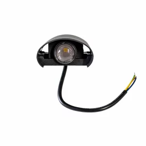 Aplica LED neagra de exterior 2W lumina rece