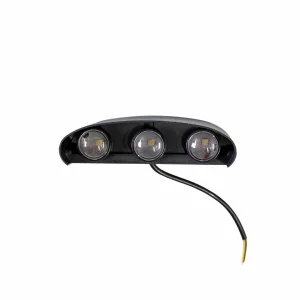 Aplica LED neagra de exterior 6W lumina rece