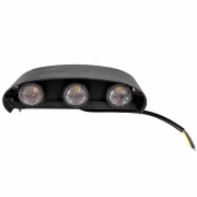 Aplica LED neagra de exterior 6W lumina rece