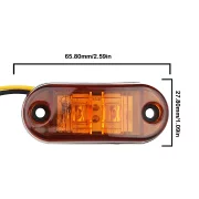 Cherveni gabaritni svetlini P.TIP57ROSU-OFF ROAD: 12V-24V/ IP 67 Bodoustoichiv