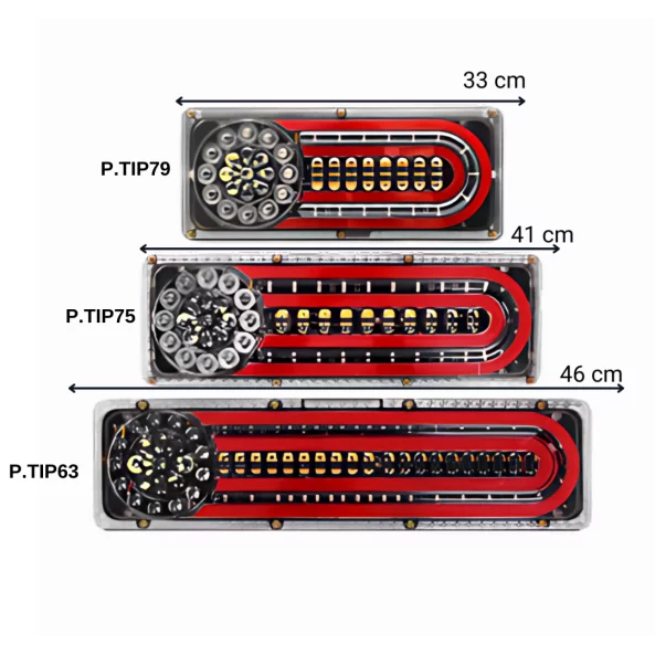 Feklampa P.TIP75-OFF ROAD: 41 cm /12V-24V /IP 67 Vizallo