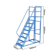 Profesionalna podvizhna stielba s platforma i predpazen parapet 1600*700* 1800 +700 mm